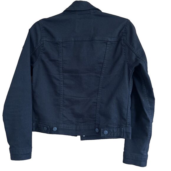 Levi's Women's Original Trucker Jacket Black Slim Fit Denim 299450038 Sz S - Picture 2 of 9